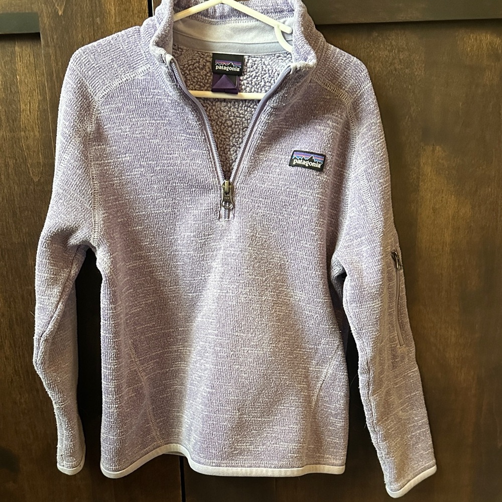 Patagonia Lavender Fleece Quarter-Zip